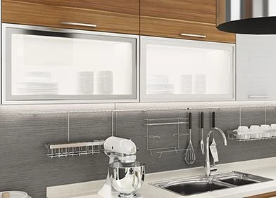 glass wall cabinet